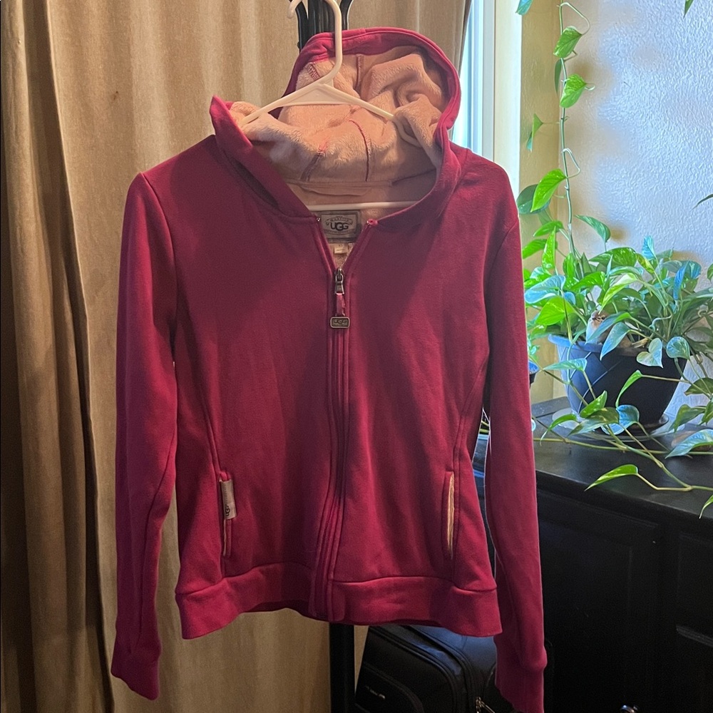 UGG Fuchsia Zip-Up Jacket